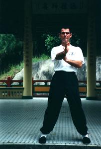 Wing Chun right guard in neutral stance